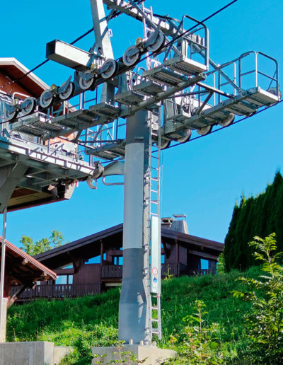 Porte de condamnation EXPORT N AG, conçue pour protéger l’accès aux pylônes de remontées mécaniques - Haute Savoie (74)