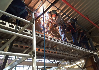 Travaux de rénovation et renforcement des charpentes d’un bâtiment de montage sur site de production automobile - Nord (59)